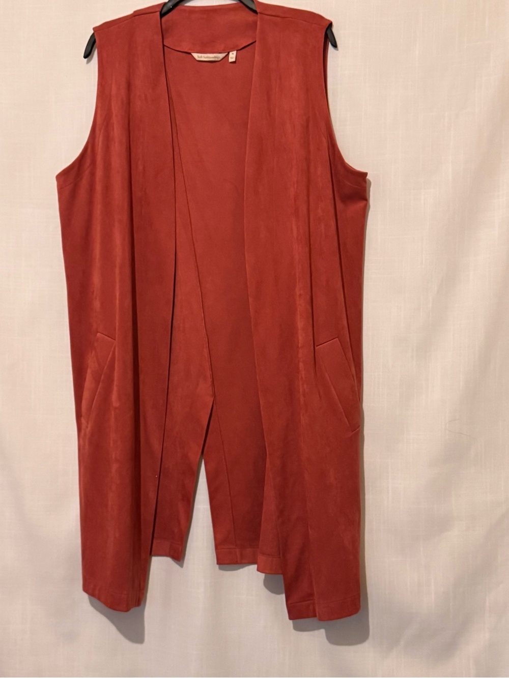 Soft Surroundings Suede Rust Burnt Orange Jacket XL NWOT
